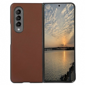 Capa Para Samsung Galaxy Z Fold 3 5G Design De Couro Genuíno