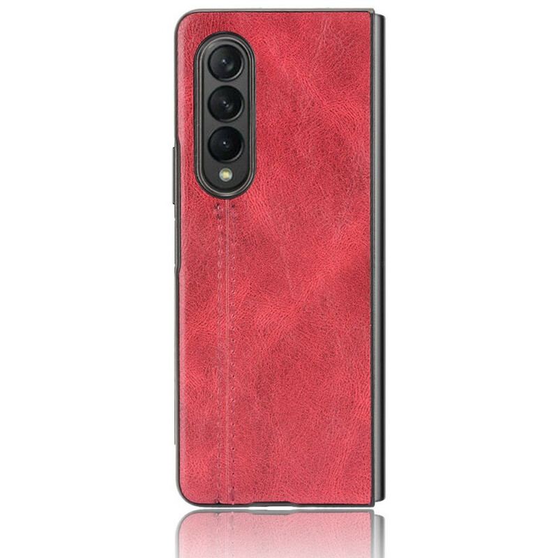 Capa Para Samsung Galaxy Z Fold 3 5G Efeito Couro Couture