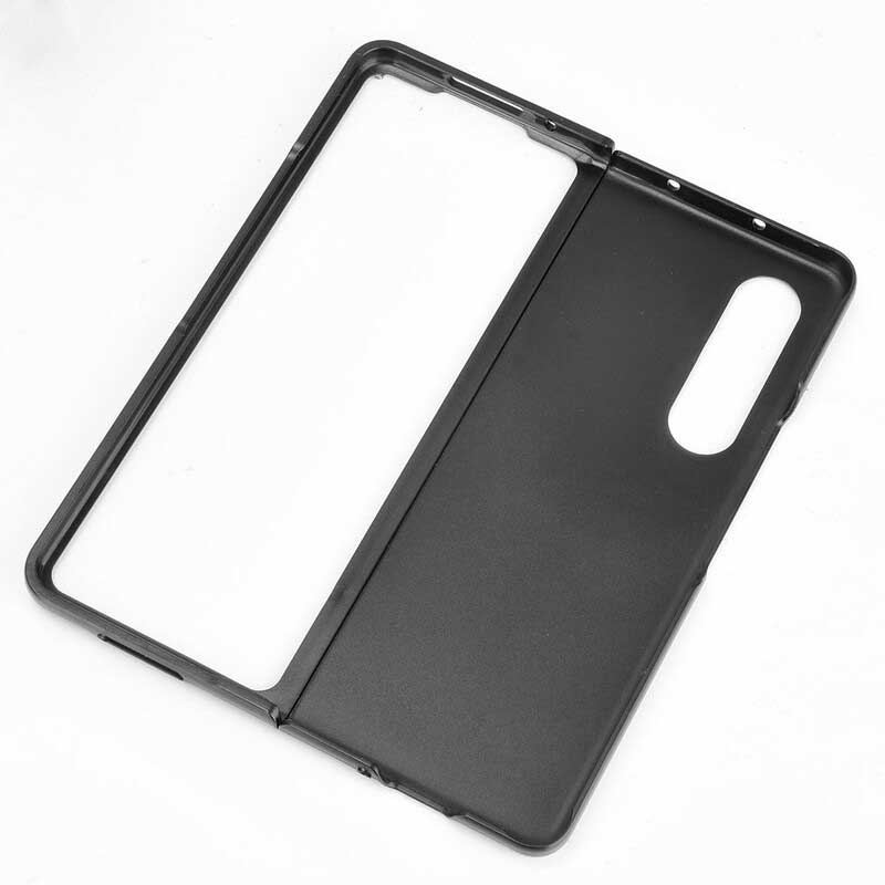 Capa Para Samsung Galaxy Z Fold 3 5G Efeito Couro Couture