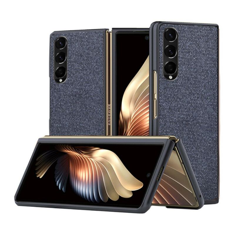 Capa Para Samsung Galaxy Z Fold 3 5G Efeito Couro Texturizado