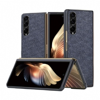 Capa Para Samsung Galaxy Z Fold 3 5G Efeito Couro Texturizado