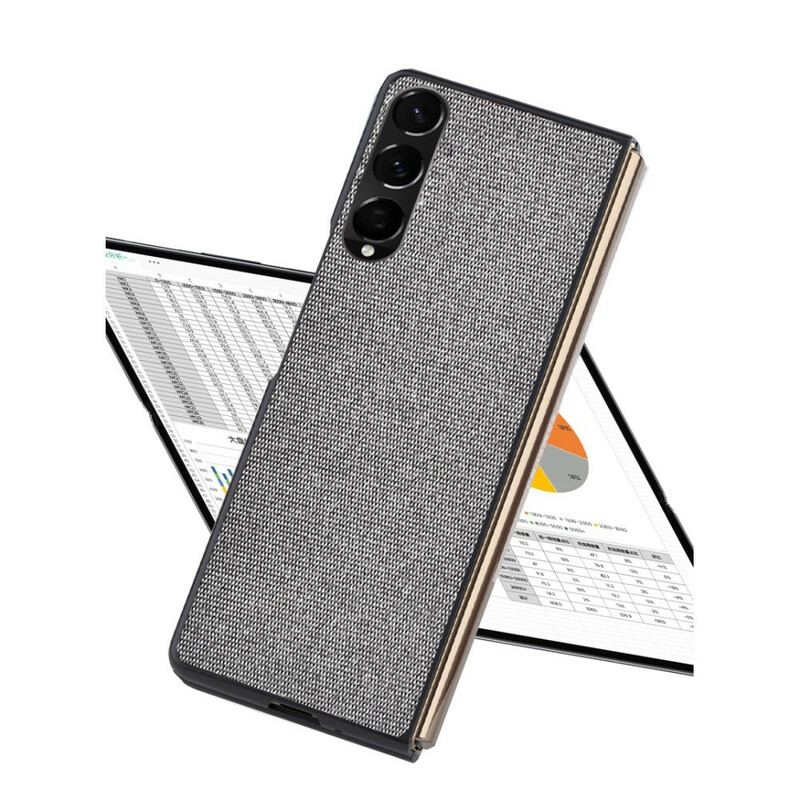 Capa Para Samsung Galaxy Z Fold 3 5G Efeito Couro Texturizado