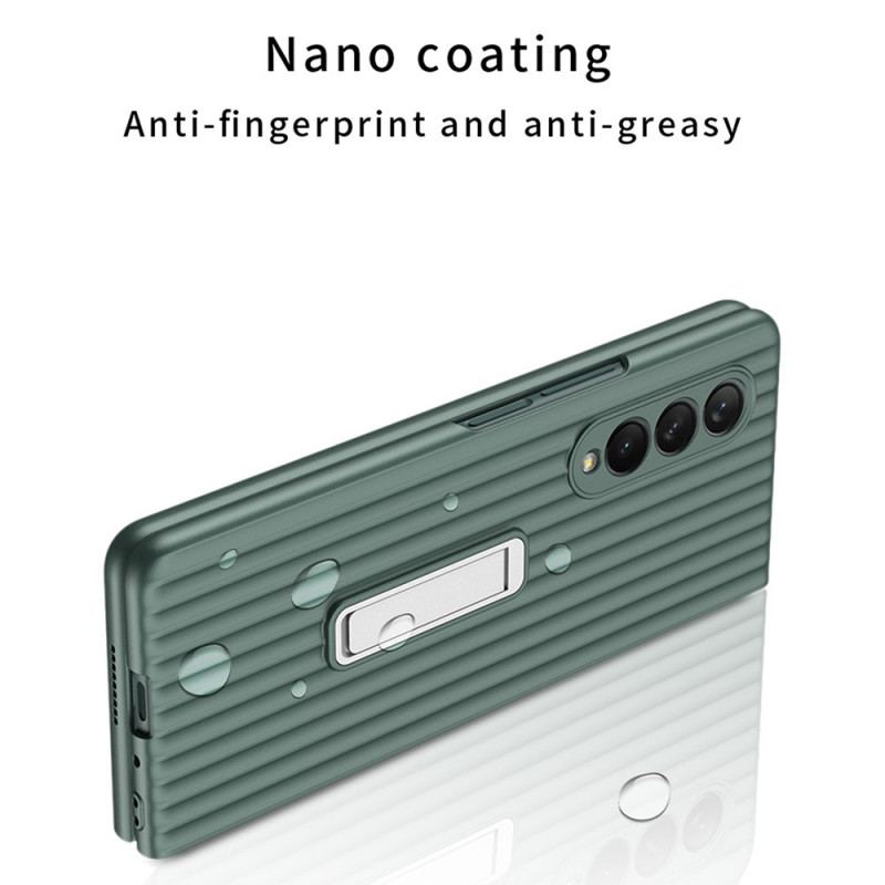 Capa Para Samsung Galaxy Z Fold 3 5G Fundo Texturizado E Protetor De Tela Gkk