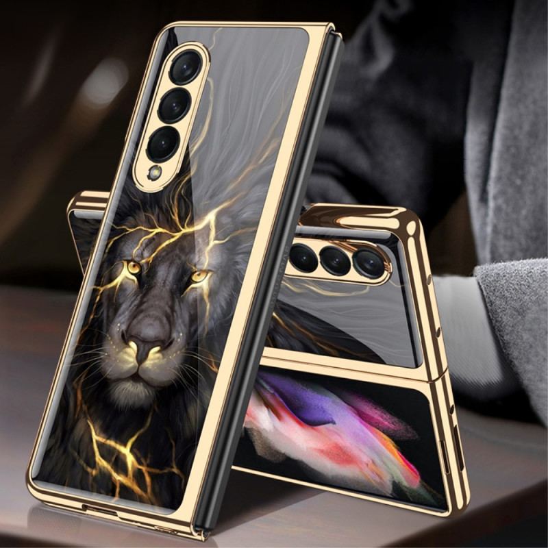 Capa Para Samsung Galaxy Z Fold 3 5G Leão De Vidro Temperado Gkk