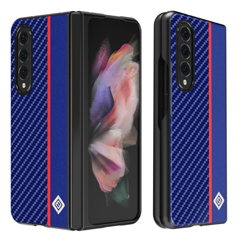 Capa Para Samsung Galaxy Z Fold 3 5G Linha De Fibra De Carbono Lc.imeeke