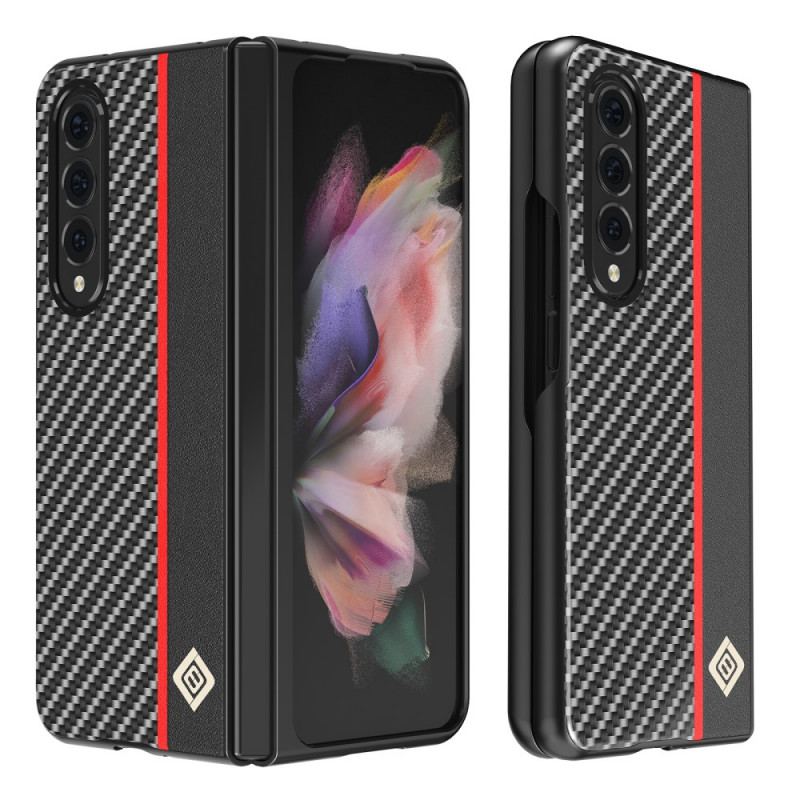 Capa Para Samsung Galaxy Z Fold 3 5G Linha De Fibra De Carbono Lc.imeeke