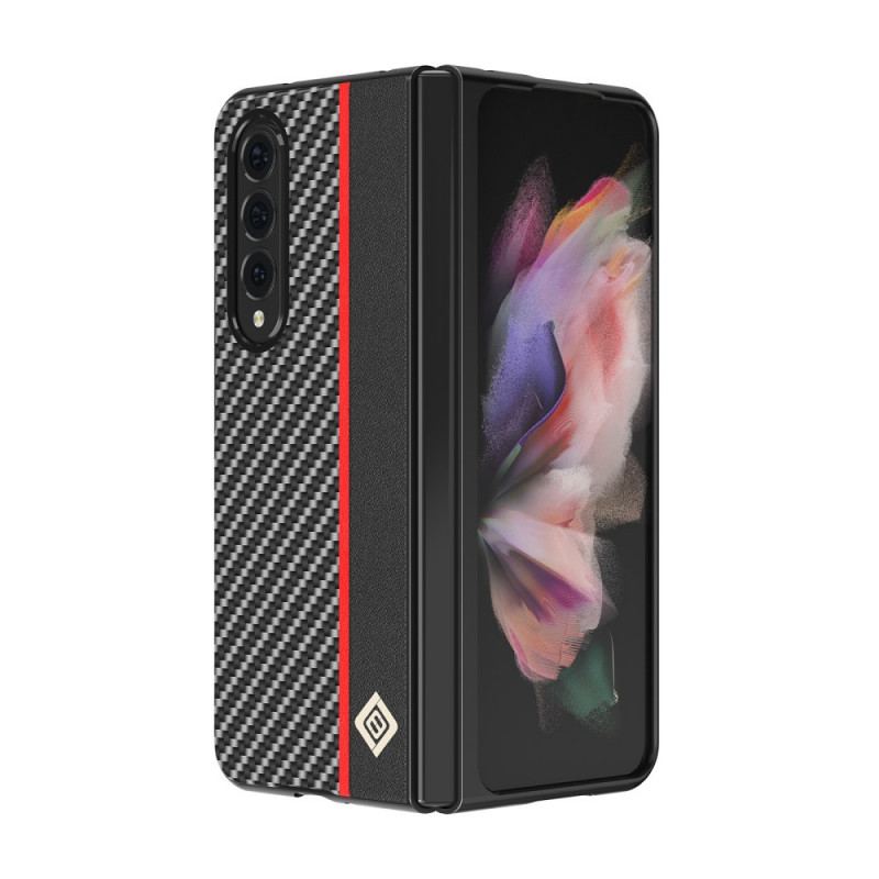 Capa Para Samsung Galaxy Z Fold 3 5G Linha De Fibra De Carbono Lc.imeeke