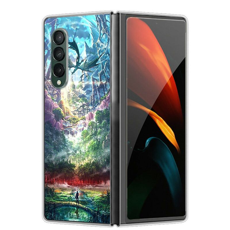 Capa Para Samsung Galaxy Z Fold 3 5G Natureza Artística