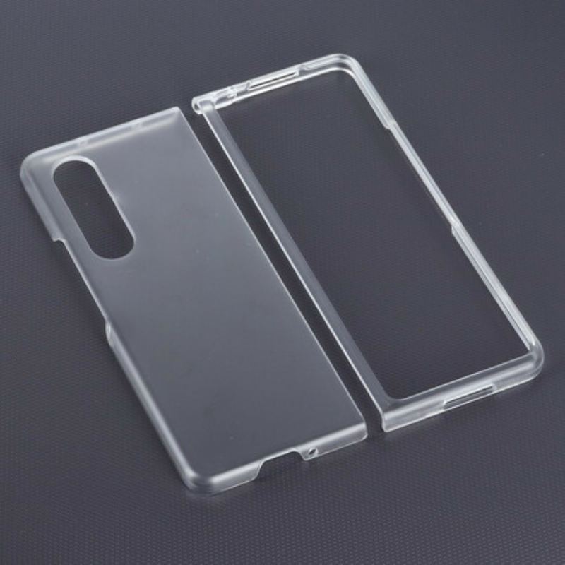 Capa Para Samsung Galaxy Z Fold 3 5G Plástico Transparente Fosco