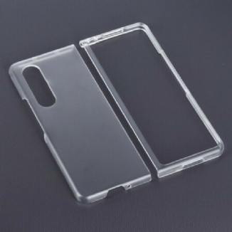 Capa Para Samsung Galaxy Z Fold 3 5G Plástico Transparente Fosco