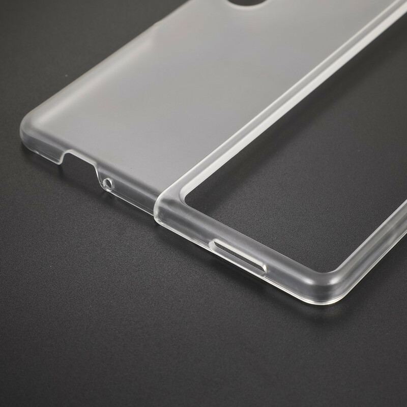 Capa Para Samsung Galaxy Z Fold 3 5G Plástico Transparente Fosco