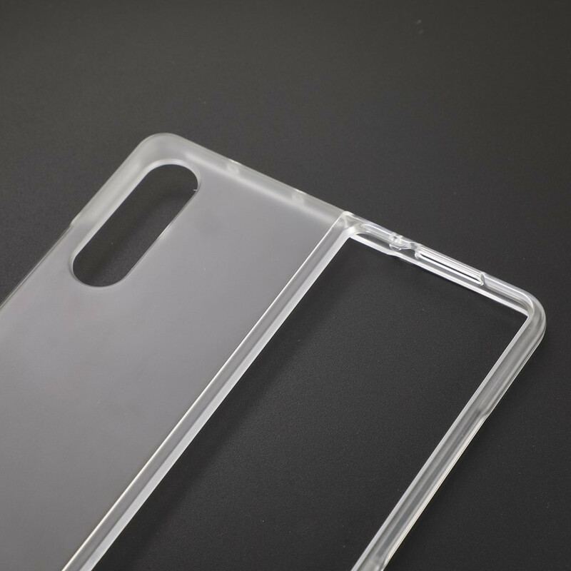 Capa Para Samsung Galaxy Z Fold 3 5G Plástico Transparente Fosco