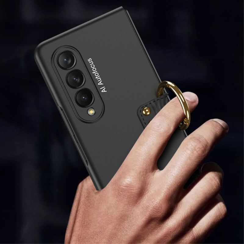 Capa Para Samsung Galaxy Z Fold 3 5G Suporte De Anel E Protetor De Tela Gkk