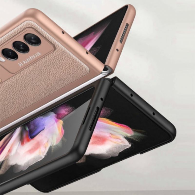 Capa Para Samsung Galaxy Z Fold 3 5G Suporte De Fibra De Carbono Gkk