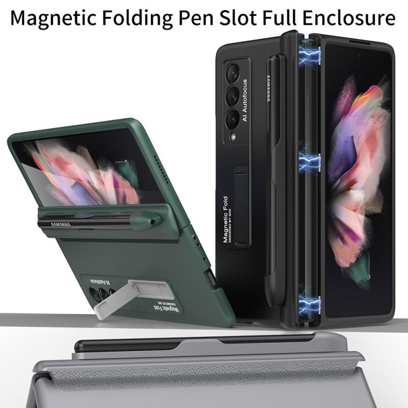 Capa Para Samsung Galaxy Z Fold 3 5G Suporte De Plástico E Suporte Para Caneta Gkk