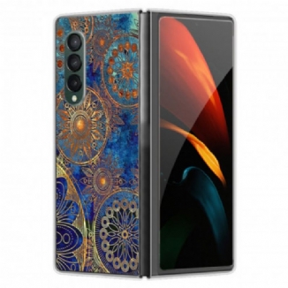 Capa Para Samsung Galaxy Z Fold 3 5G Tendência Mandala