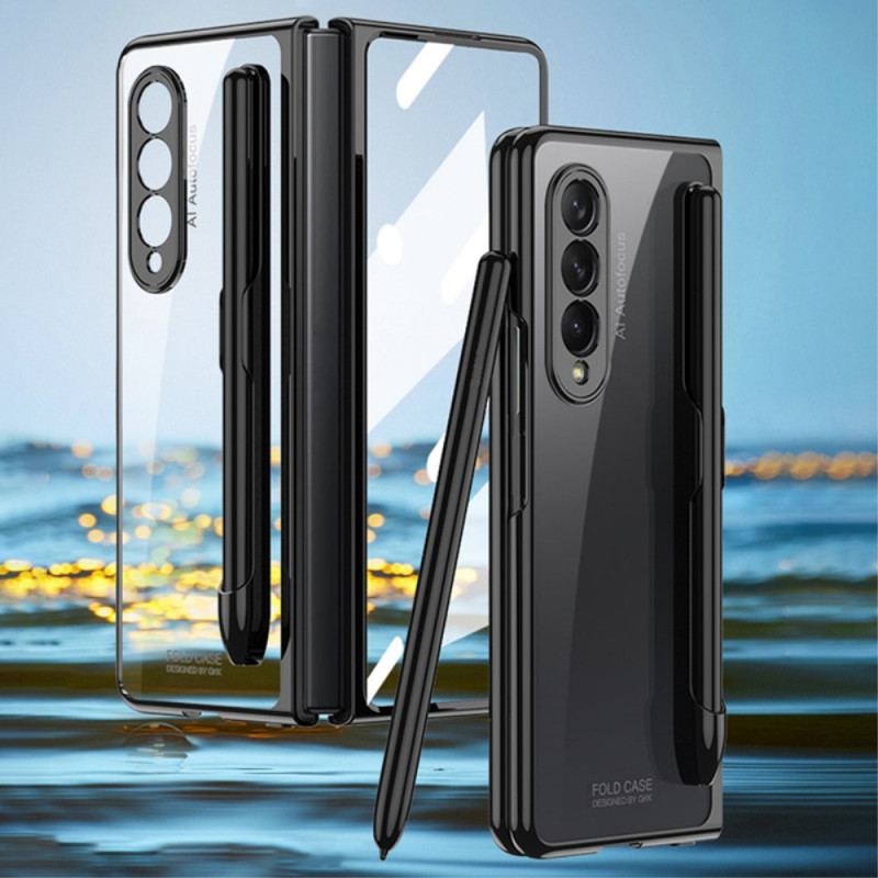 Capa Para Samsung Galaxy Z Fold 3 5G Transparente Com Gkk Stylus Holder