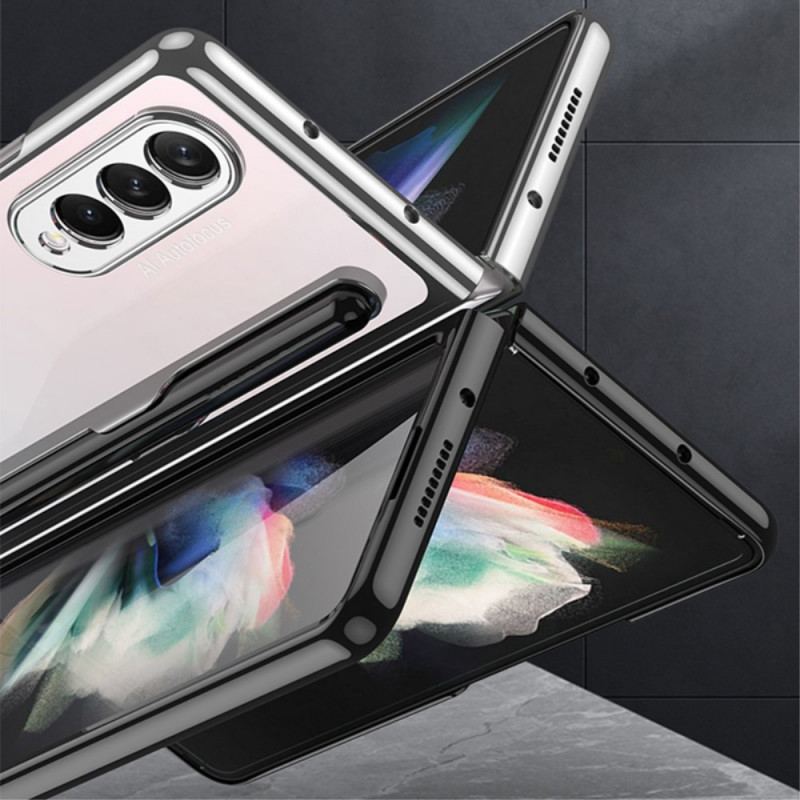 Capa Para Samsung Galaxy Z Fold 3 5G Transparente Com Gkk Stylus Holder