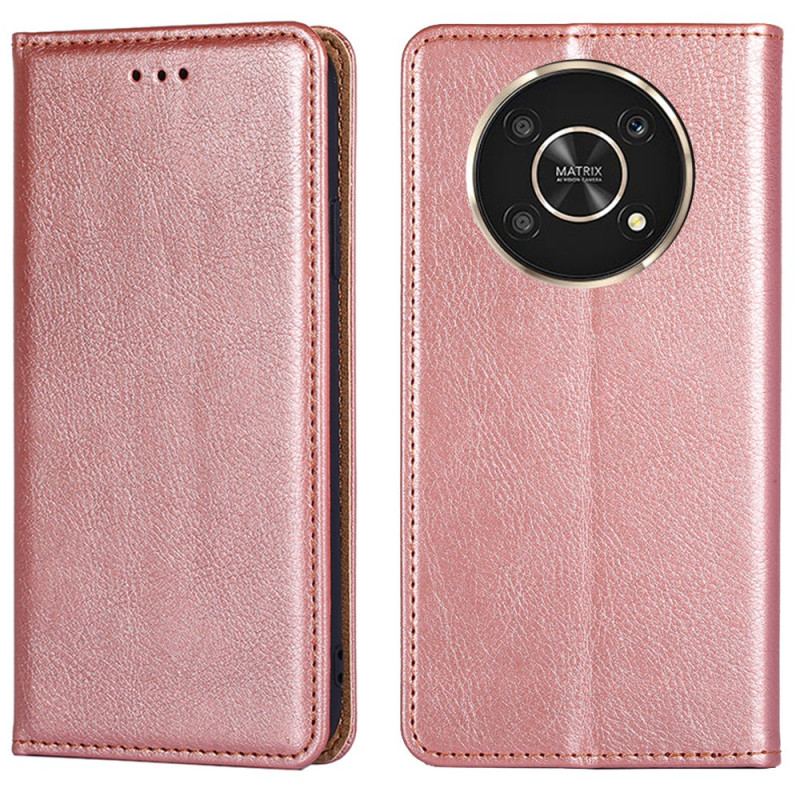 Capa De Celular Para Honor Magic 4 Lite 5G Flip Costura De Couro Estilo