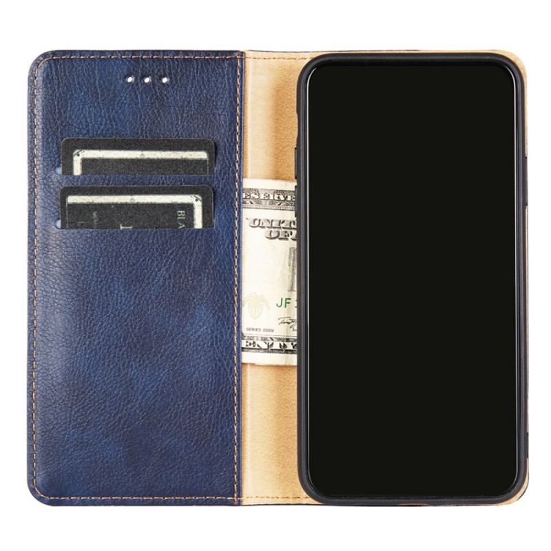 Capa De Celular Para Honor Magic 4 Lite 5G Flip Costura De Couro Estilo