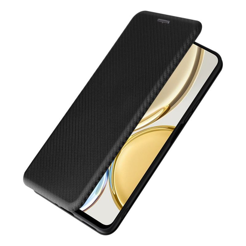 Capa De Celular Para Honor Magic 4 Lite 5G Flip Fibra De Carbono Colorida