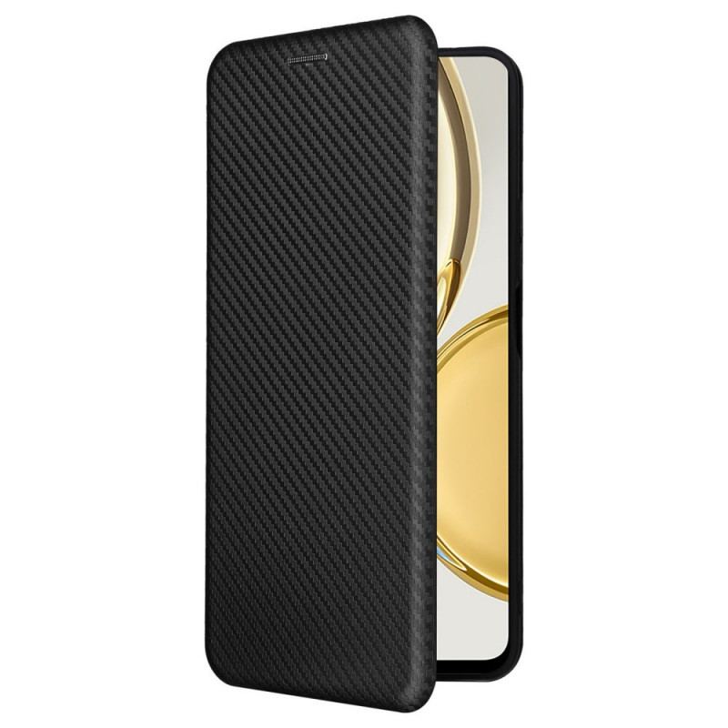 Capa De Celular Para Honor Magic 4 Lite 5G Flip Fibra De Carbono Colorida