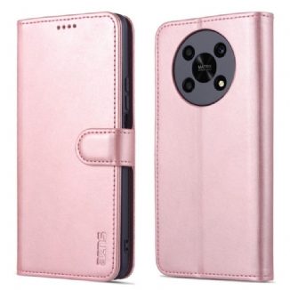 Capa Flip Para Honor Magic 4 Lite 5G Efeito Couro Azns