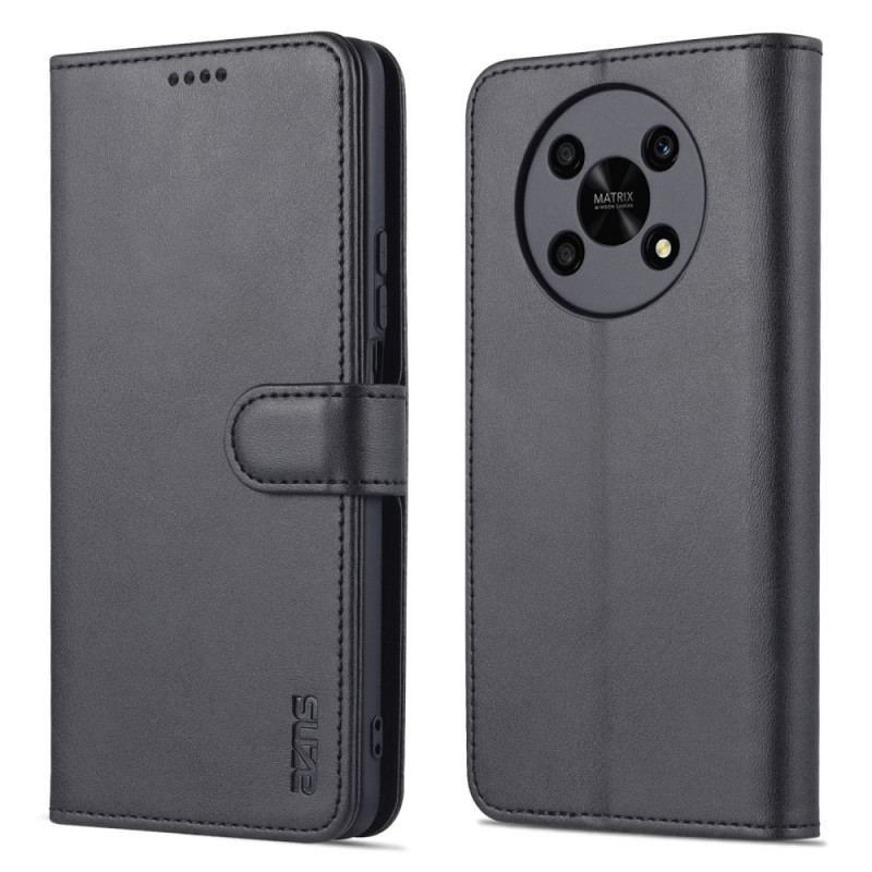 Capa Flip Para Honor Magic 4 Lite 5G Efeito Couro Azns