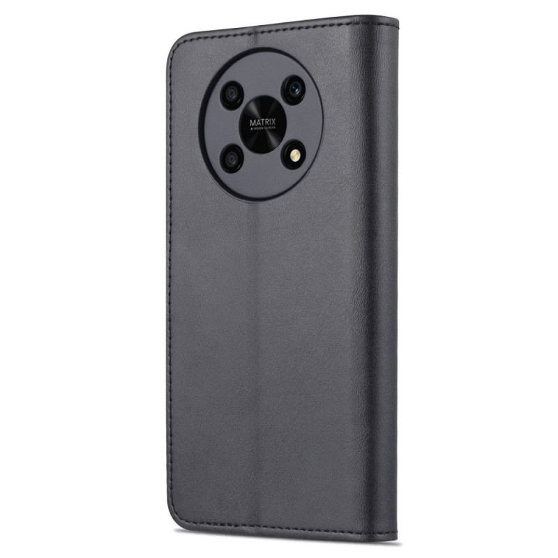 Capa Flip Para Honor Magic 4 Lite 5G Efeito Couro Azns