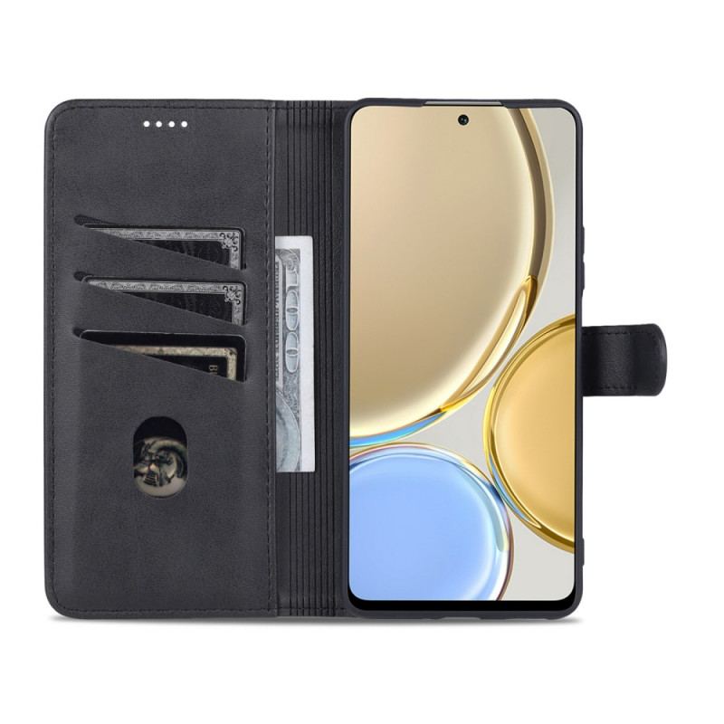 Capa Flip Para Honor Magic 4 Lite 5G Efeito Couro Azns