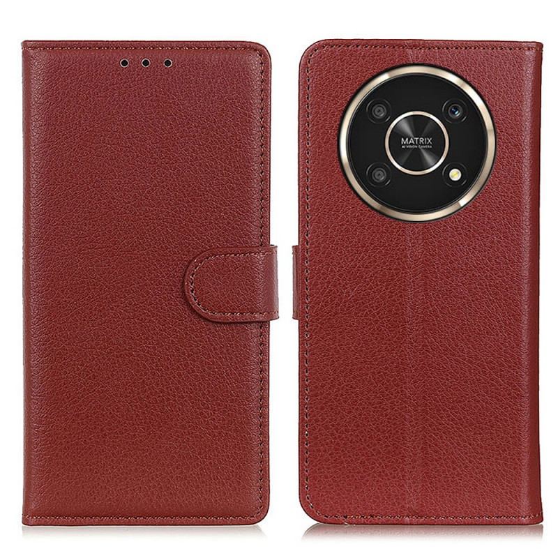 Capa Flip Para Honor Magic 4 Lite 5G Tradicionalmente Lichia