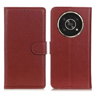 Capa Flip Para Honor Magic 4 Lite 5G Tradicionalmente Lichia