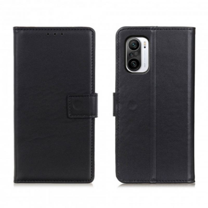 Capa Em Pele Para Xiaomi Mi 11i 5G Couro Sintético Liso