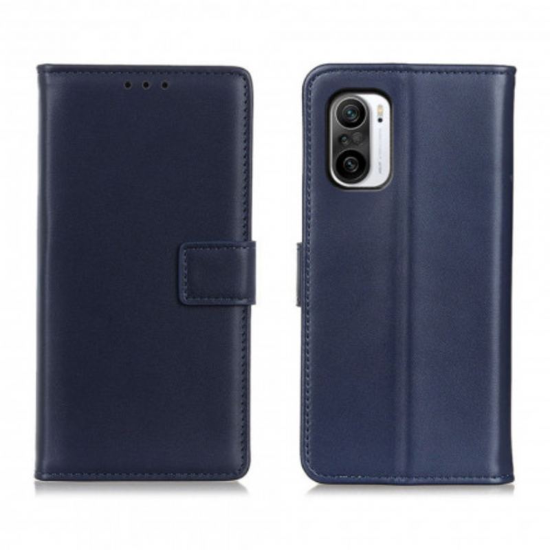 Capa Em Pele Para Xiaomi Mi 11i 5G Couro Sintético Liso