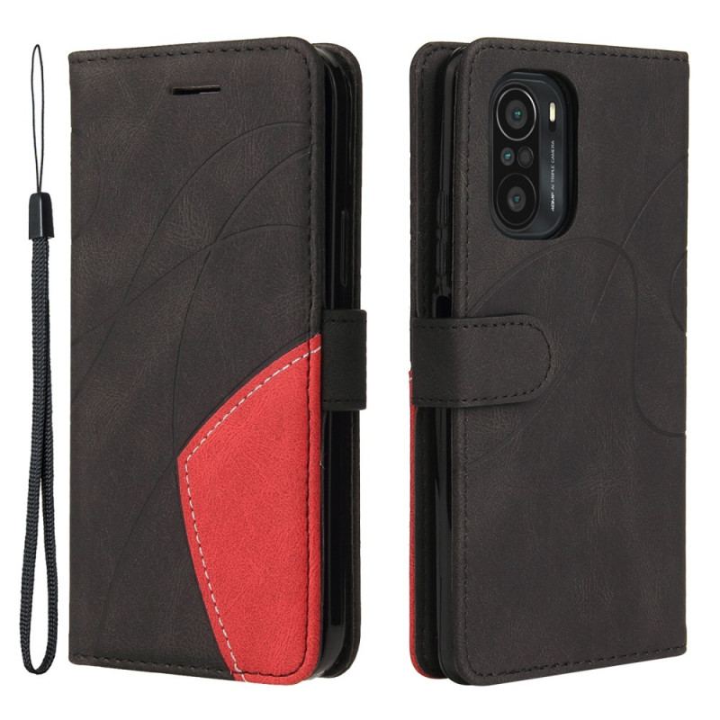 Capa Flip Para Xiaomi Mi 11i 5G Dois Tons