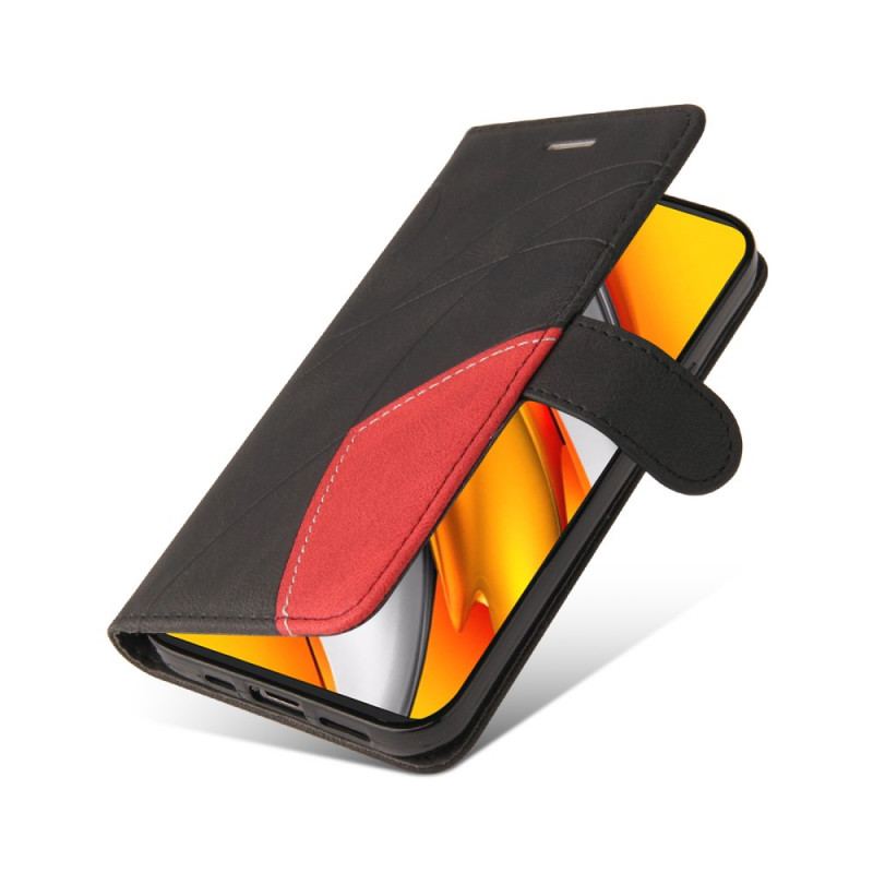 Capa Flip Para Xiaomi Mi 11i 5G Dois Tons