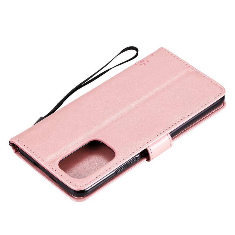 Capa Flip Para Xiaomi Mi 11i 5G Gato E Borboletas