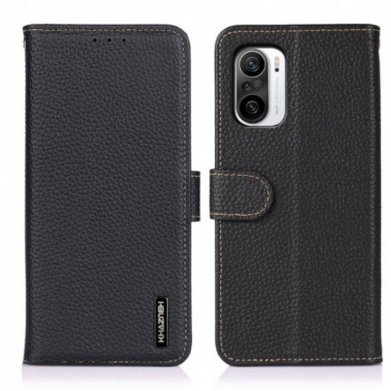 Capa Flip Para Xiaomi Mi 11i 5G Khazneh Lichia Couro