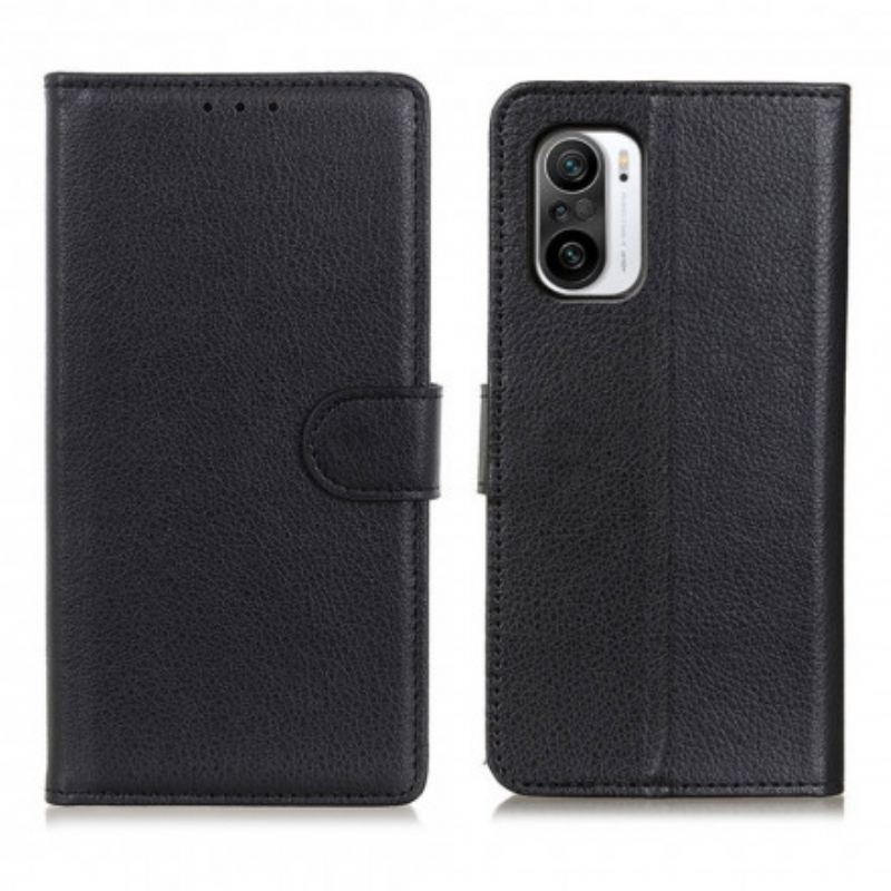 Capa Folio Para Xiaomi Mi 11i 5G Couro Falso Tradicional