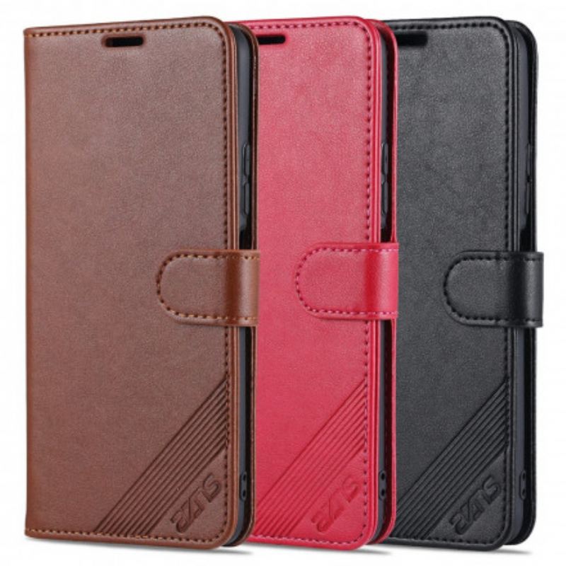 Capa Folio Para Xiaomi Mi 11i 5G Couro Sintético Azns