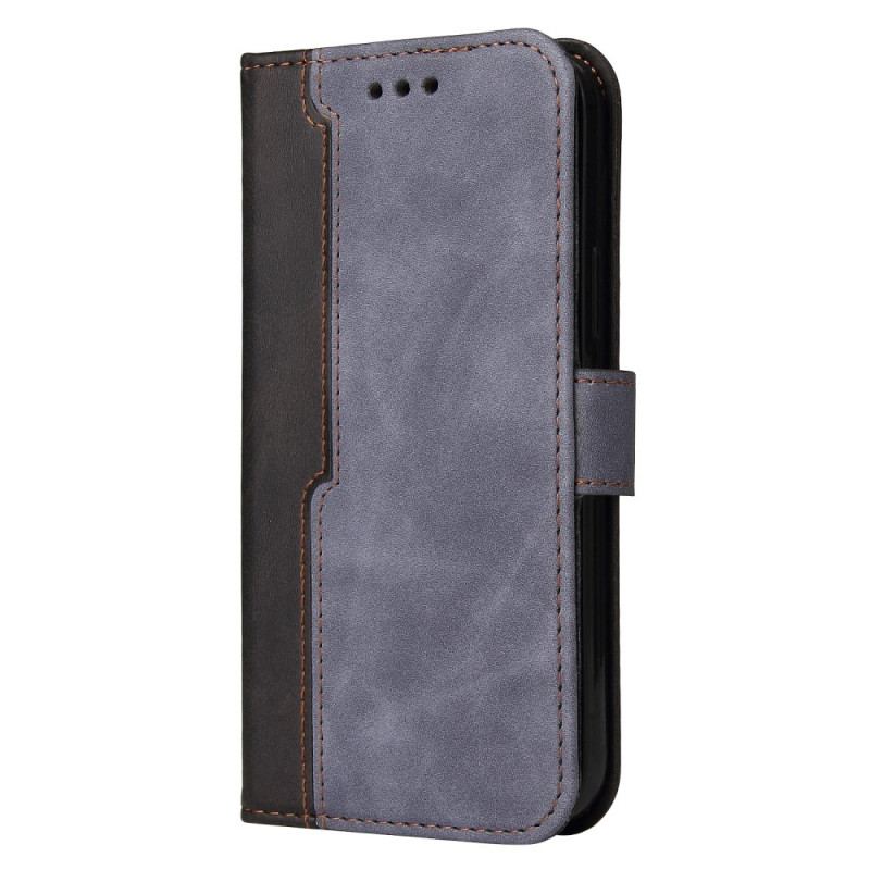 Capa Folio Para Xiaomi Mi 11i 5G Design De Dois Tons