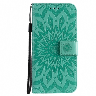 Capa Folio Para Xiaomi Mi 11i 5G Flor Do Sol