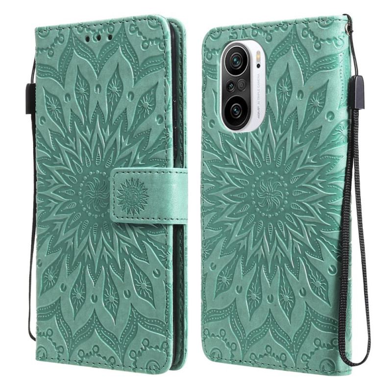 Capa Folio Para Xiaomi Mi 11i 5G Flor Do Sol