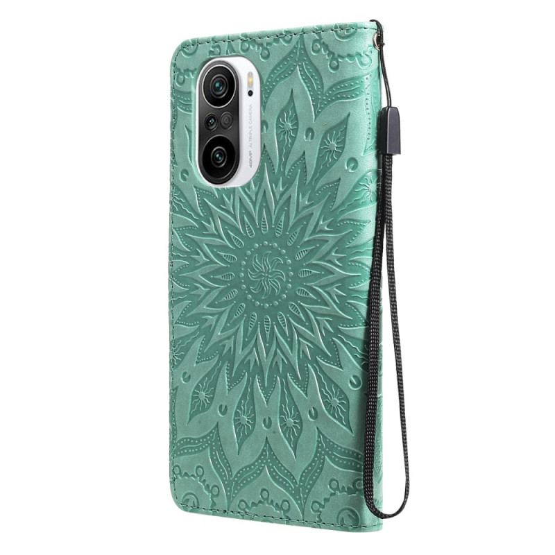 Capa Folio Para Xiaomi Mi 11i 5G Flor Do Sol