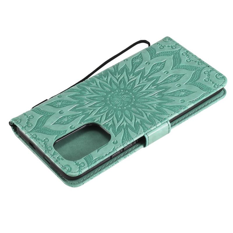 Capa Folio Para Xiaomi Mi 11i 5G Flor Do Sol