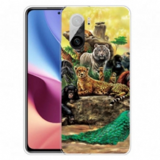 Capa Para Xiaomi Mi 11i 5G Animais Do Safári