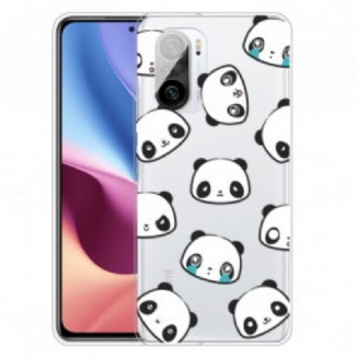 Capa Para Xiaomi Mi 11i 5G Pandas Sentimentais