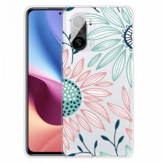 Capa Para Xiaomi Mi 11i 5G Uma Flor Transparente