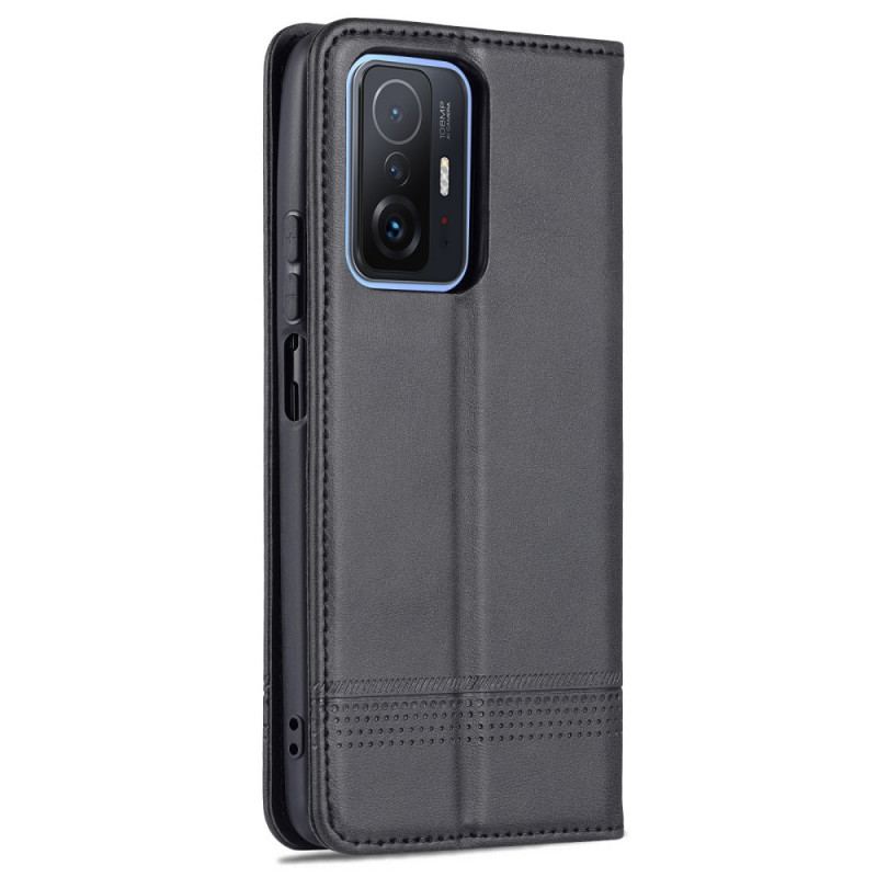 Capa De Celular Para Xiaomi 11T / 11T Pro Flip Couro Sintético Azns