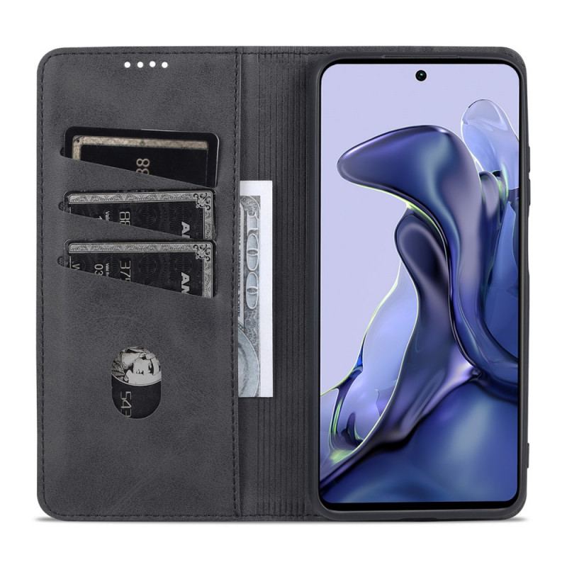 Capa De Celular Para Xiaomi 11T / 11T Pro Flip Couro Sintético Azns